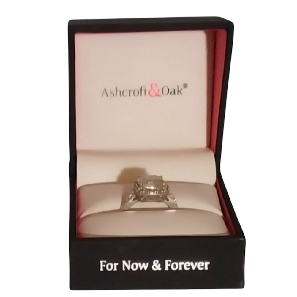 Cubic Zirconia Princess Cut Ring